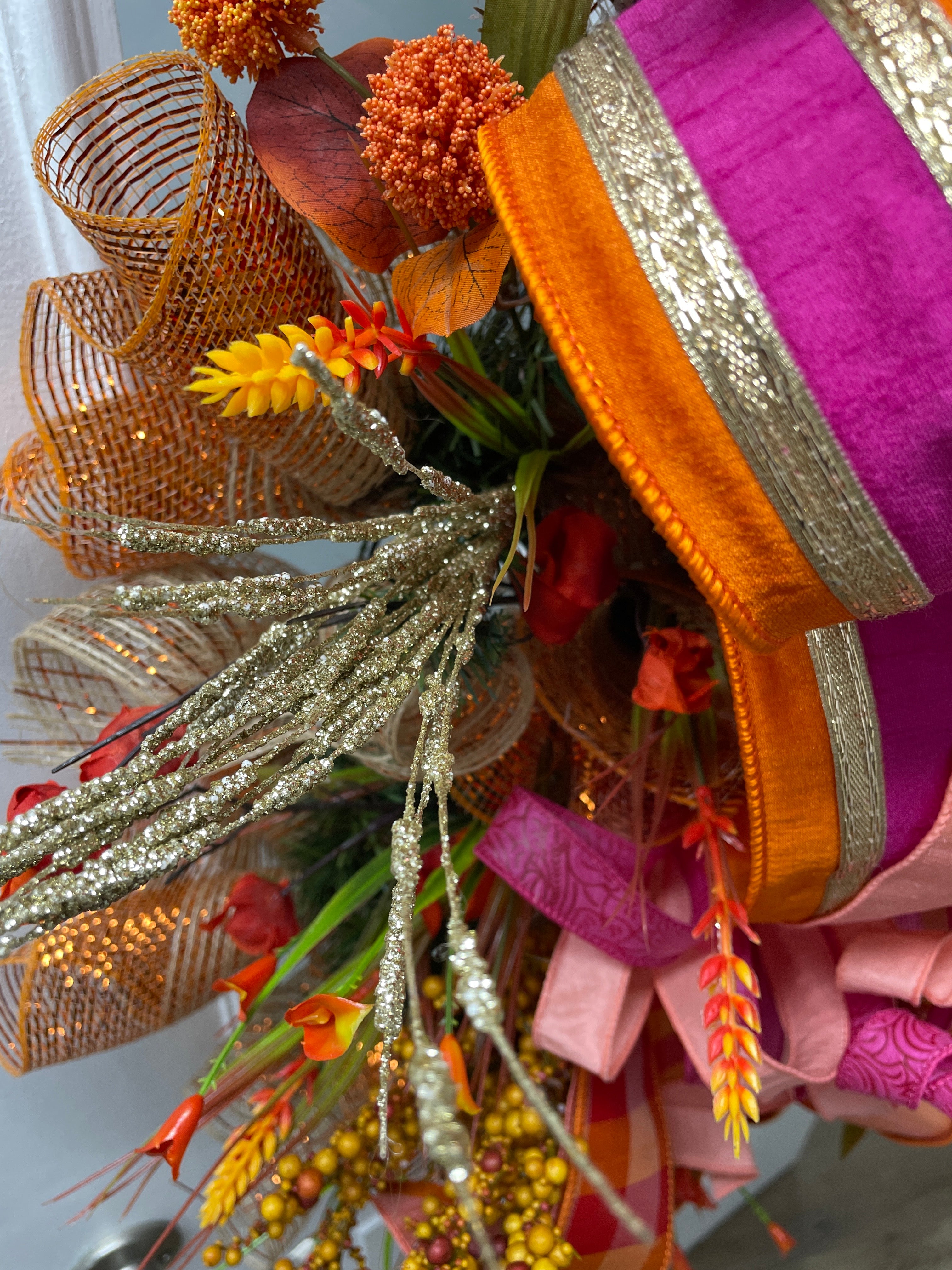 "Pumpkins & Petals" Wreath XL