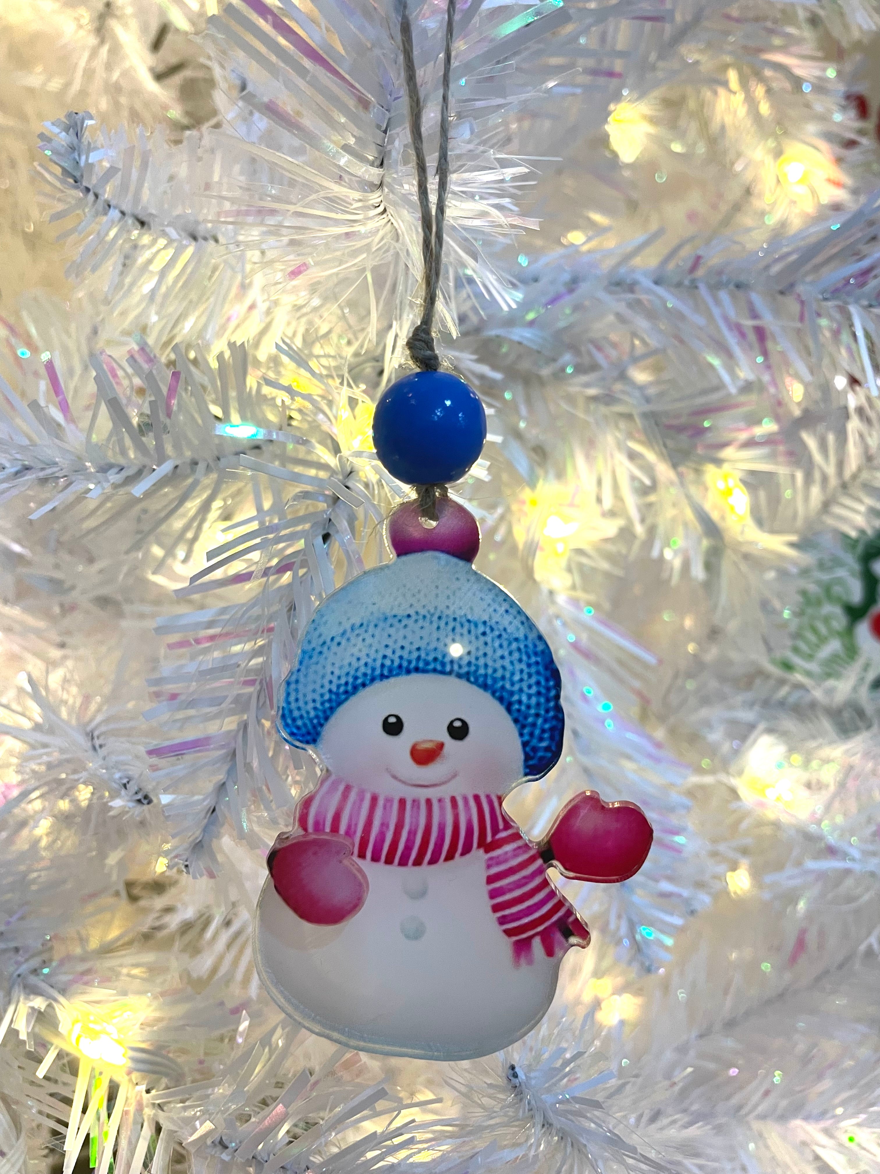 Acrylic Snowman Ornaments
