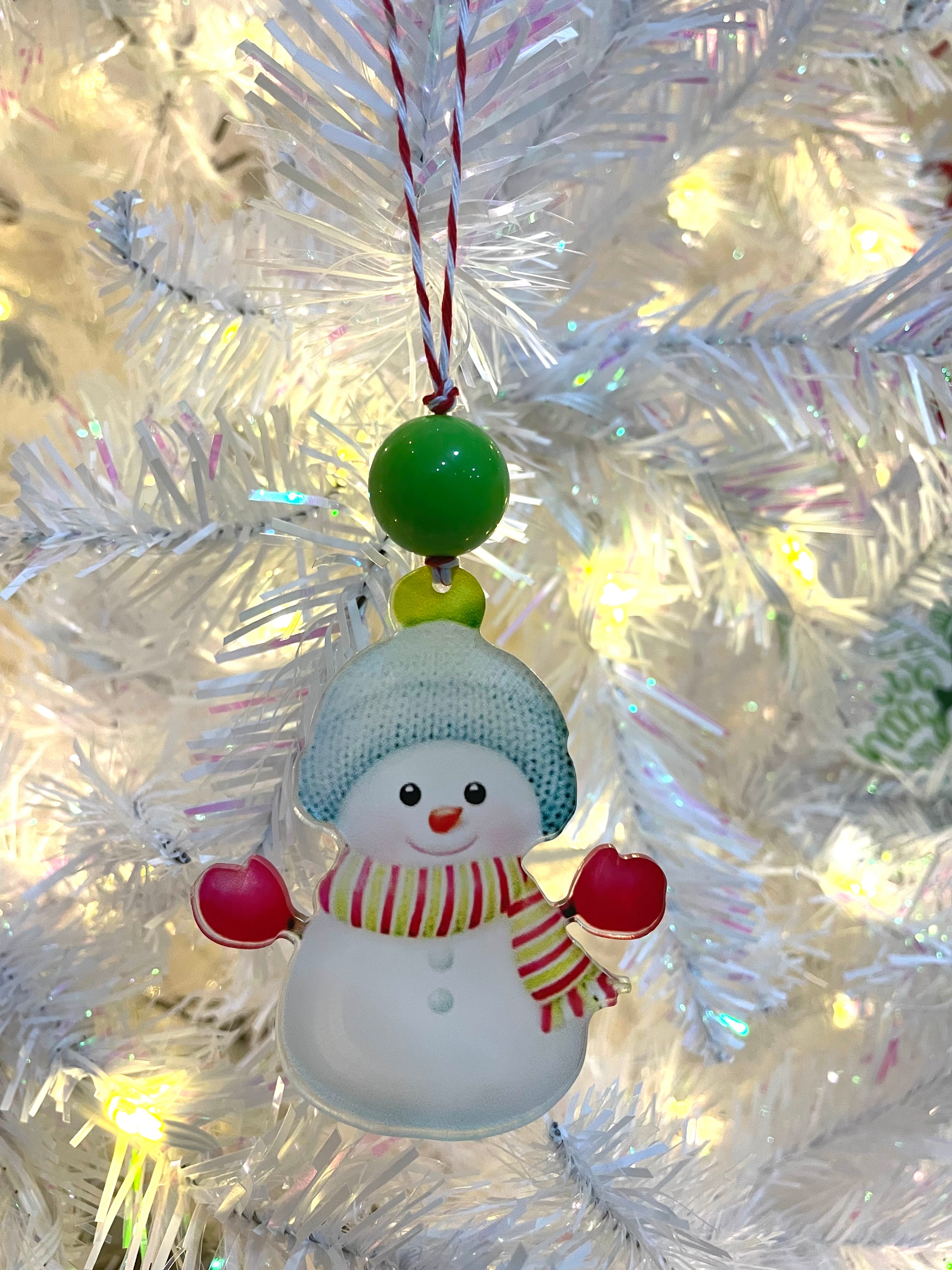 Acrylic Snowman Ornaments