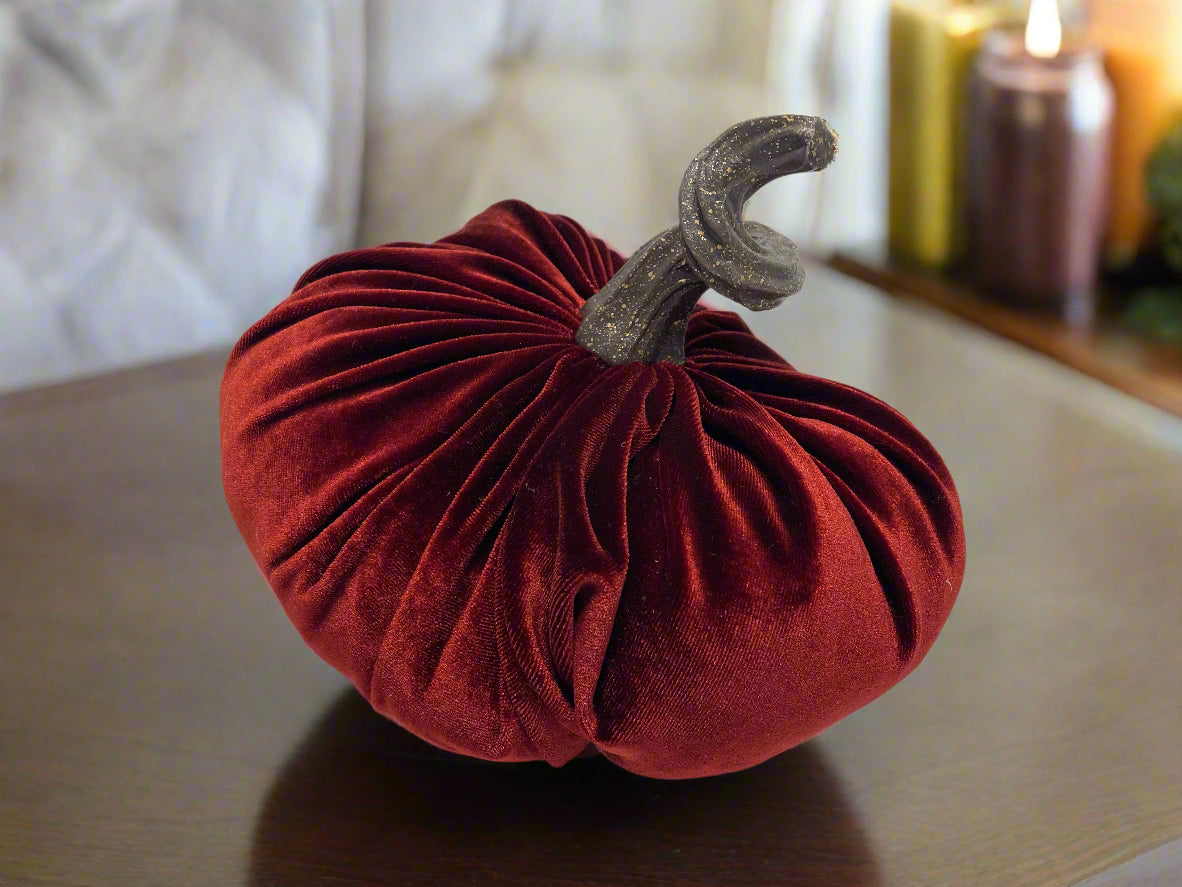 Velvet Plush Pumpkins