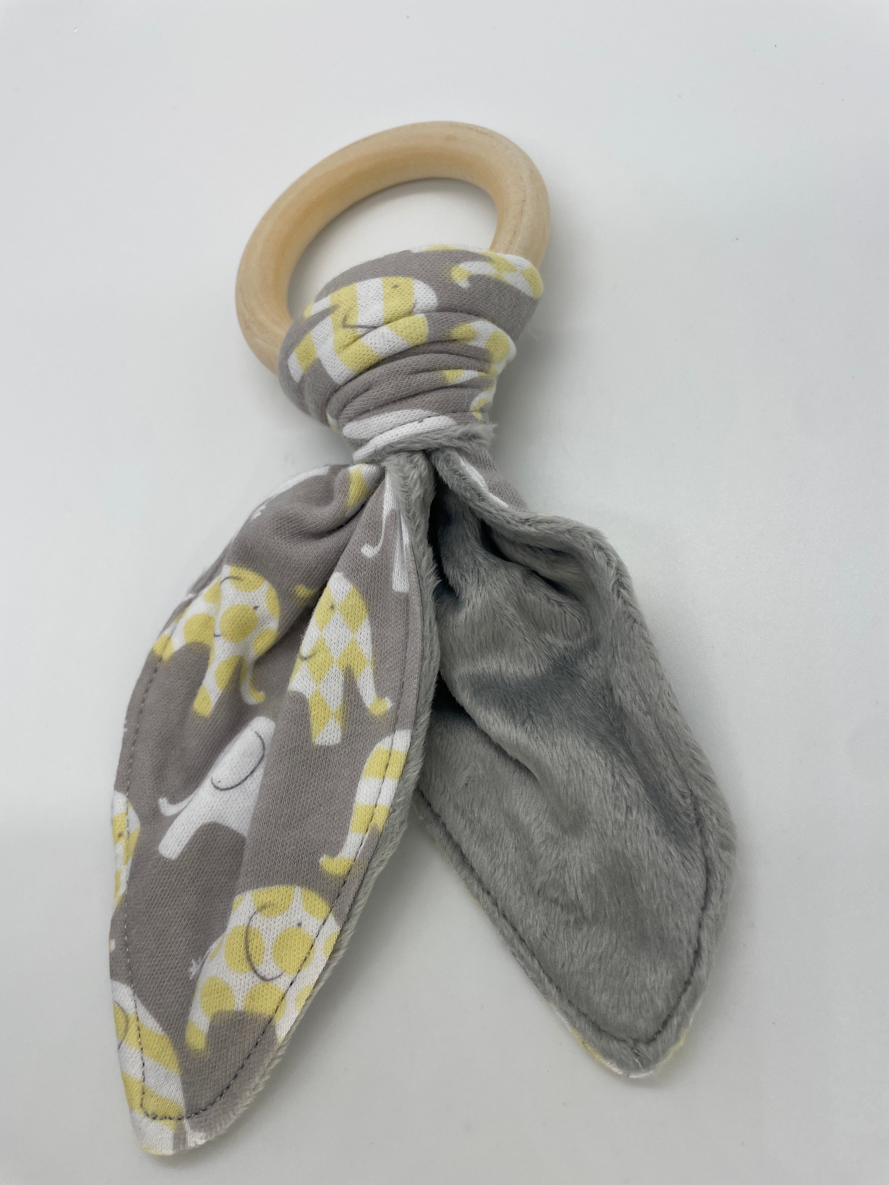 Wood Ring Baby Teether - Elephant