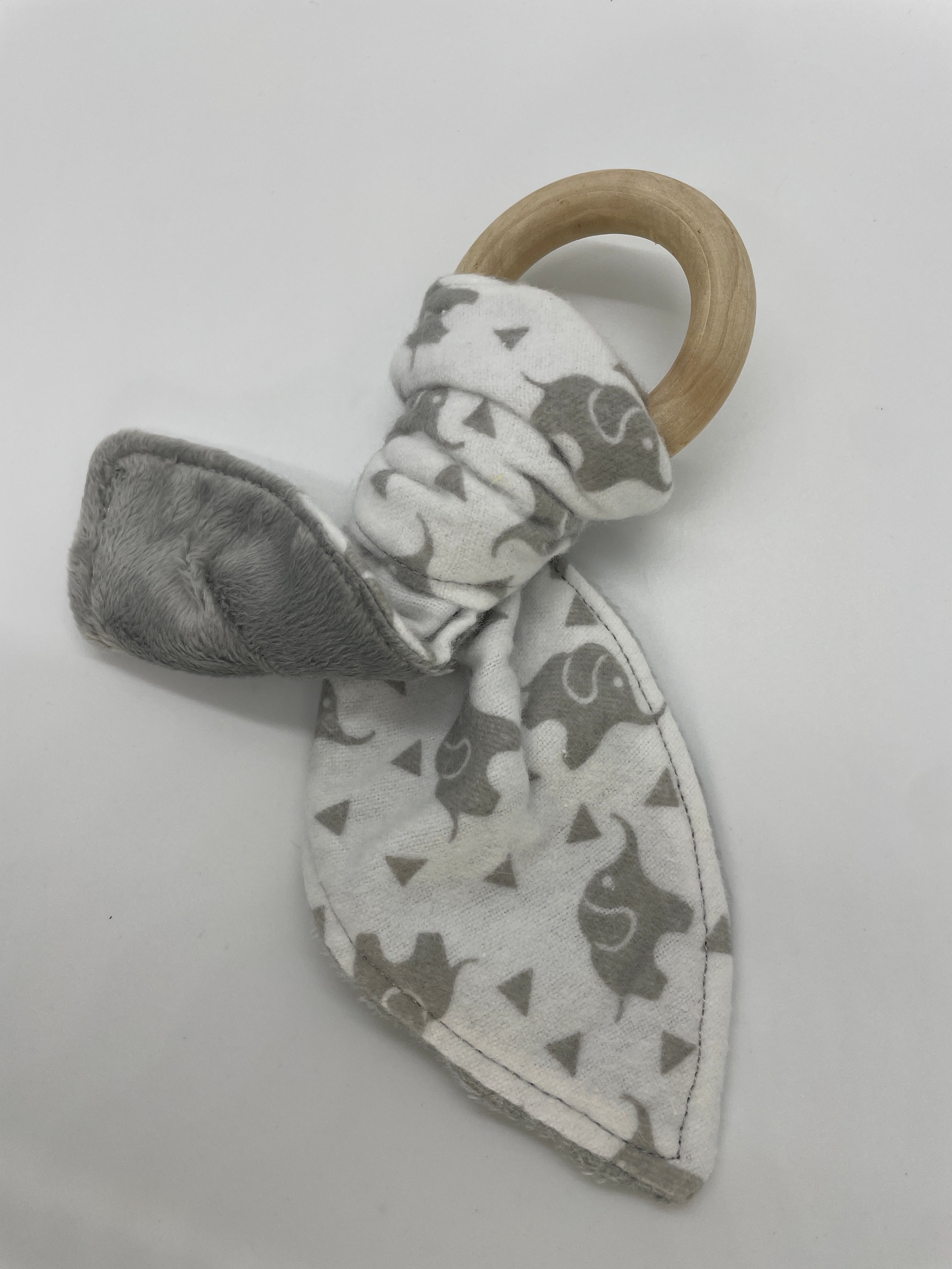 Wood Ring Baby Teether - Elephant