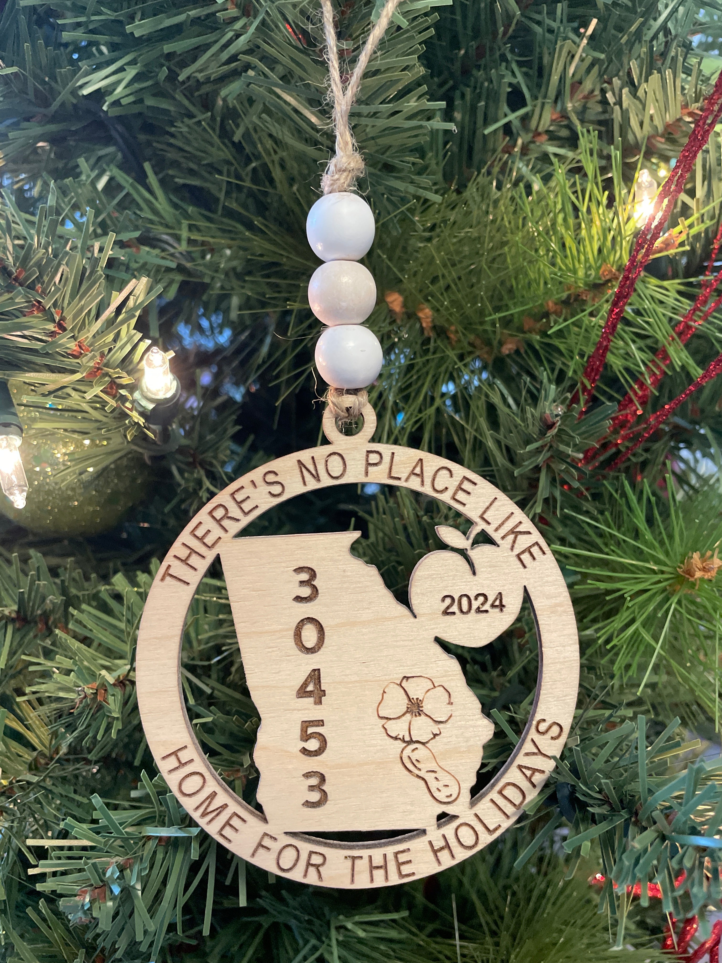 Customizable Zipcode Ornaments