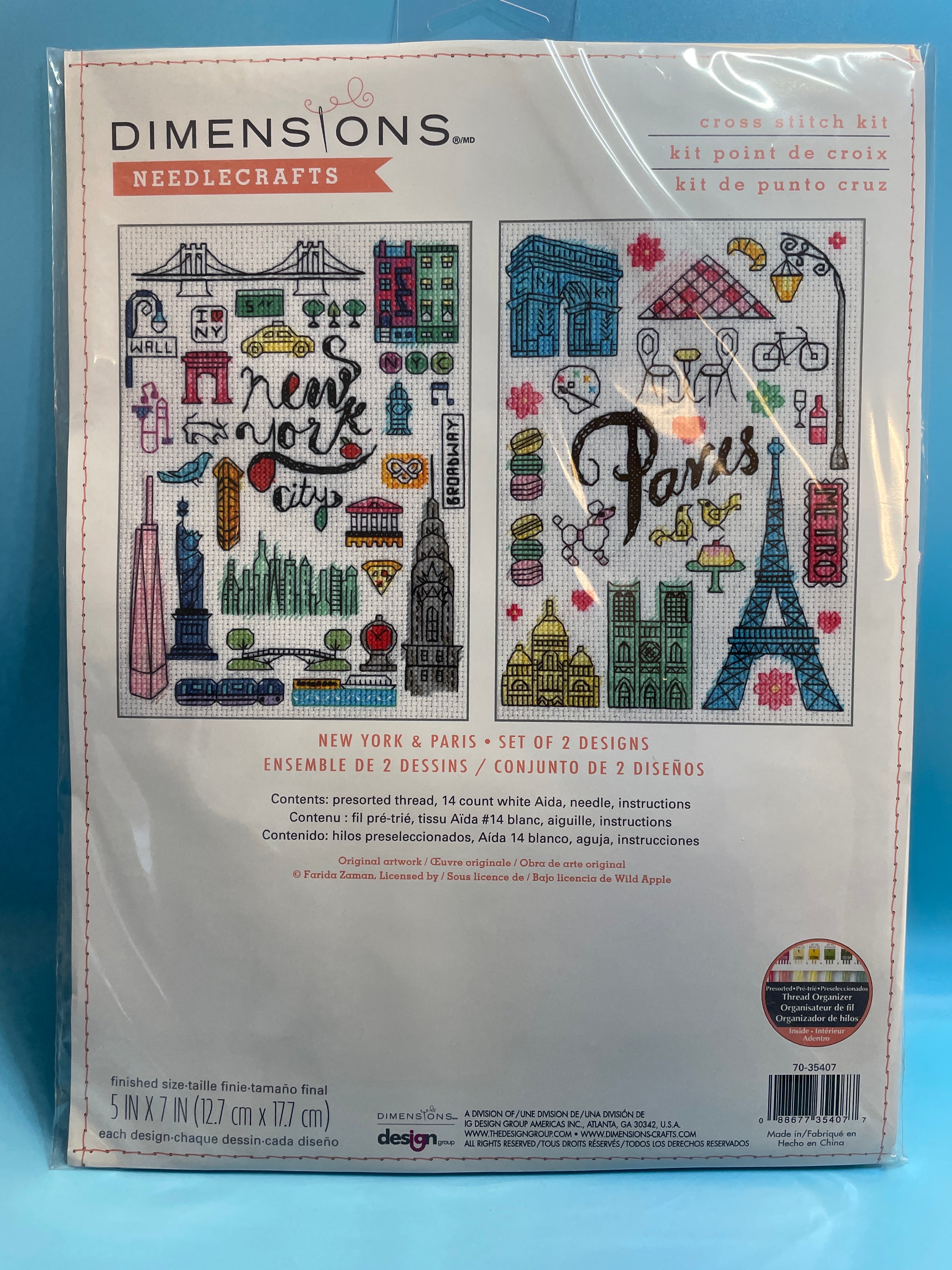 Cross-Stitch Kits - NYC/PR, Butterflies
