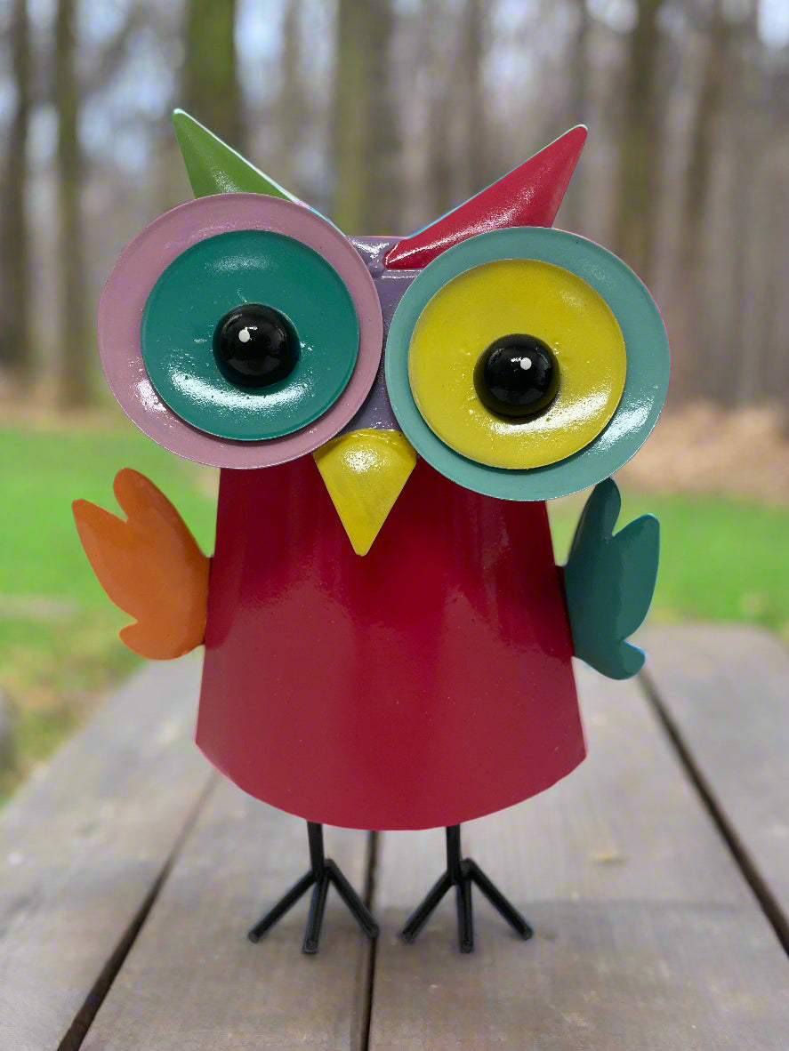 Metal Owl Garden Decor