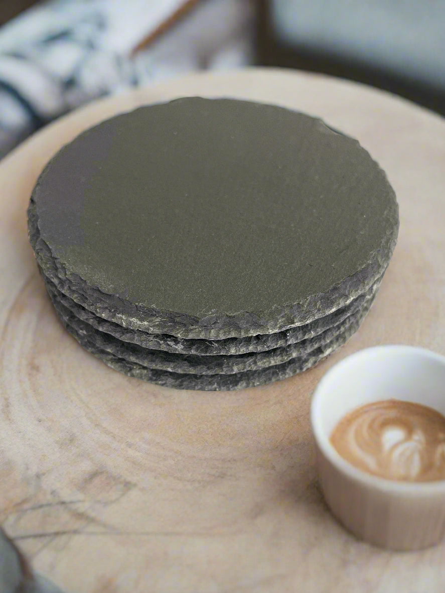 Customizable Slate Coaster, Set/4