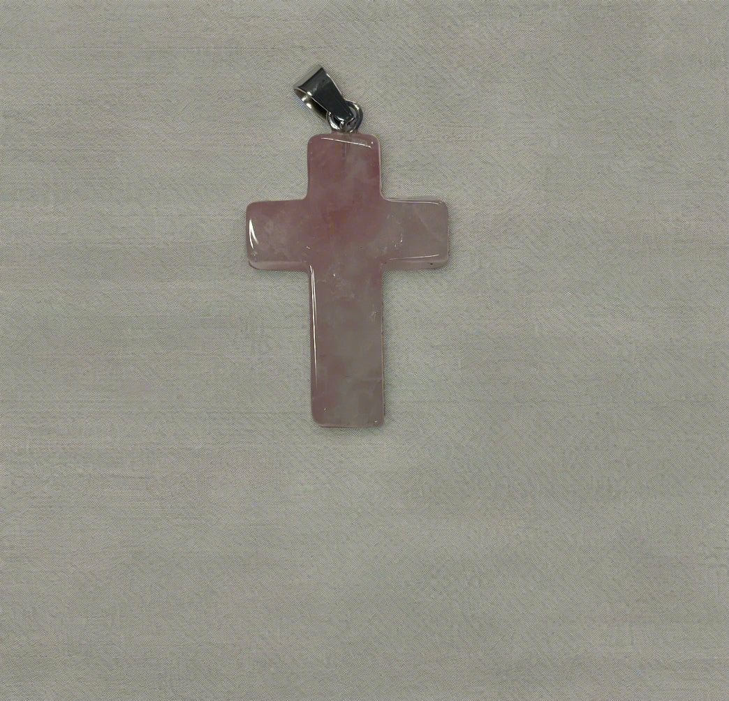 Natural Stone Cross Pendent Necklaces