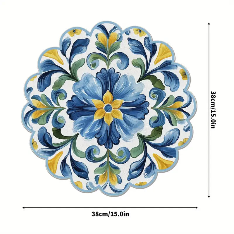 Floral Sicilian Round Placemats