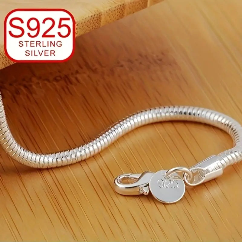 Sterling Silver Snake Bracelet