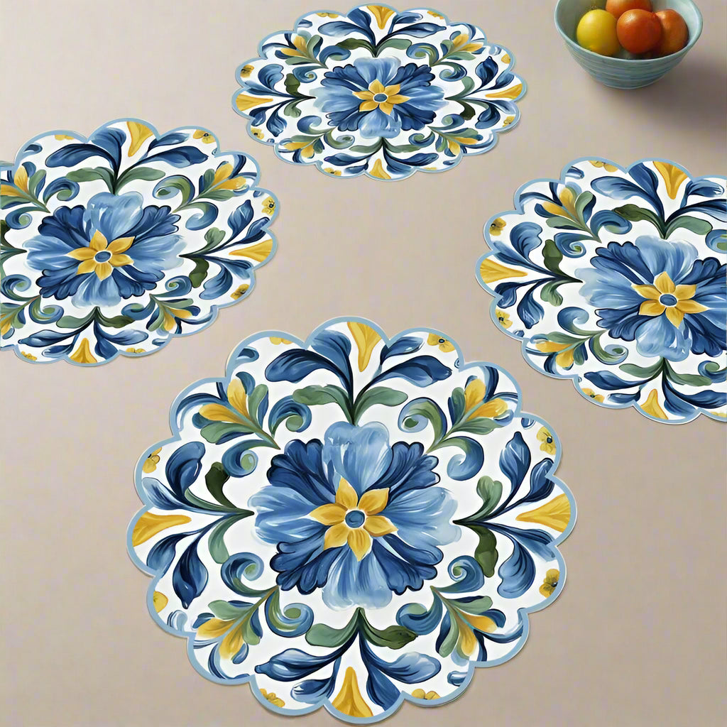 Floral Sicilian Round Placemats
