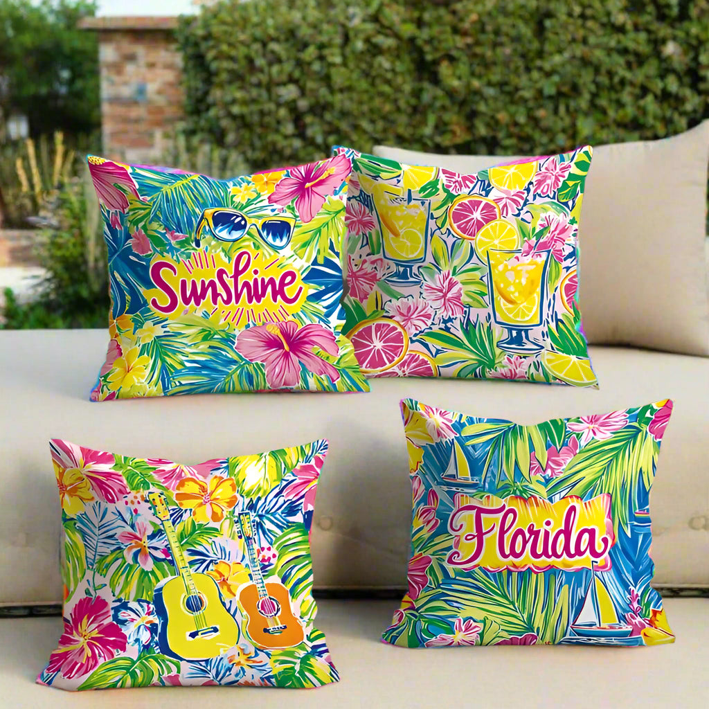 Florida Sunshine Outdoor Pillow Covers