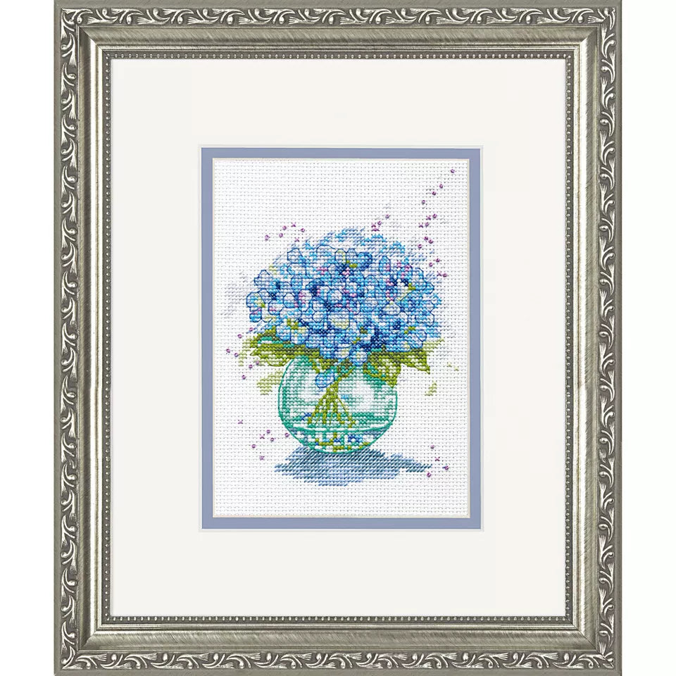 Small Cross-Stitch Kit- Hydrangea