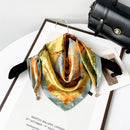 Magnetic Print Triangle Scarf for  Spring Style_CWASC02917