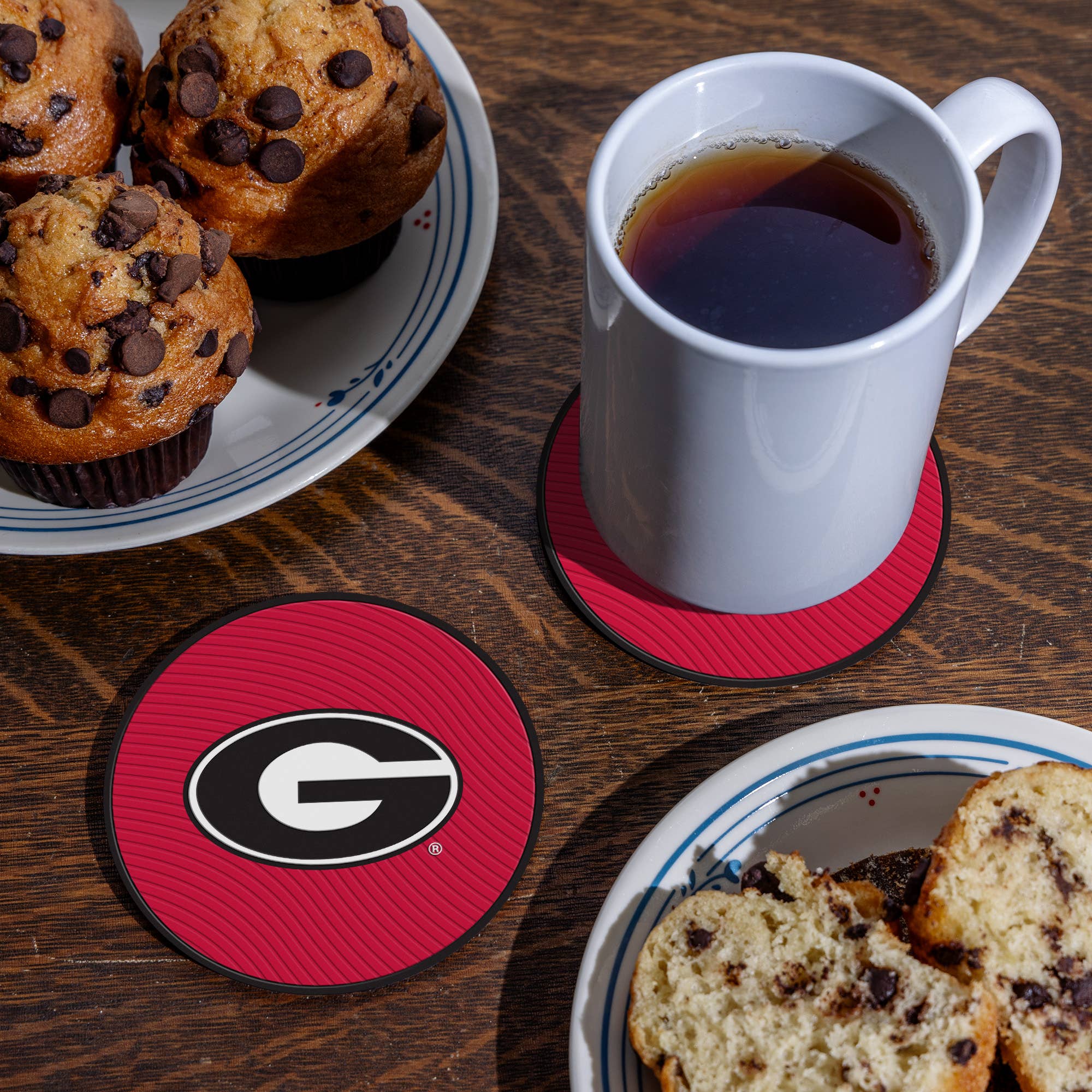 Georgia Bulldogs Molded PVC Coaster (4-Pack)