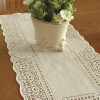 Canterbury Classic 14x72 White Lace Table Runner