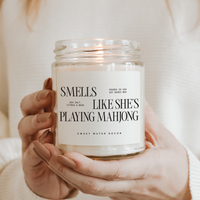 *NEW* Smells Like She's Playing Mahjong 9 oz Soy Candle