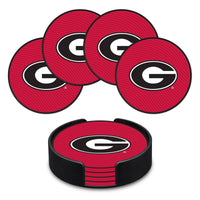 Georgia Bulldogs Molded PVC Coaster (4-Pack)