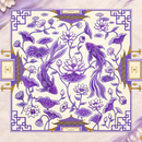 Mahjong Mat - Purple Lotus Koi