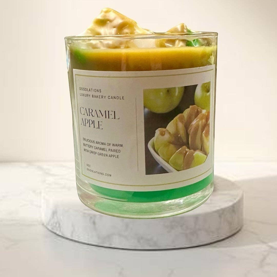 Doodlations Luxury Candle | Apple Caramel