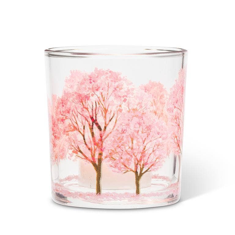 Cherry Blossoms Votive-3"H