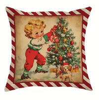 Vintage Design Christmas Throw Pillows