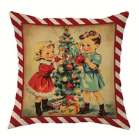 Vintage Design Christmas Throw Pillows
