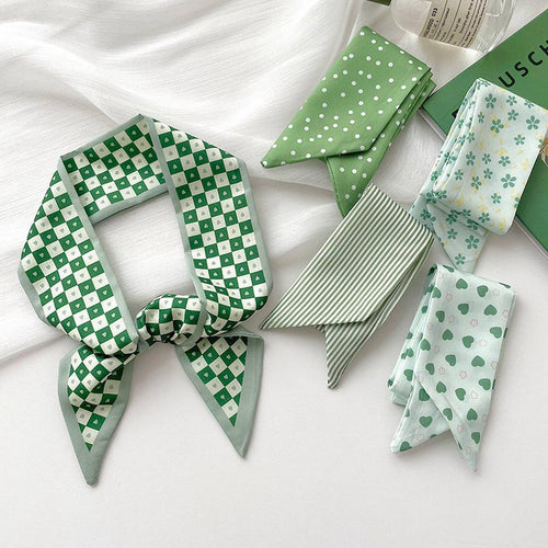 GREEN FRESH AND NARROW LONG FASHIONABLE HAIR BAND_CWAHA4142