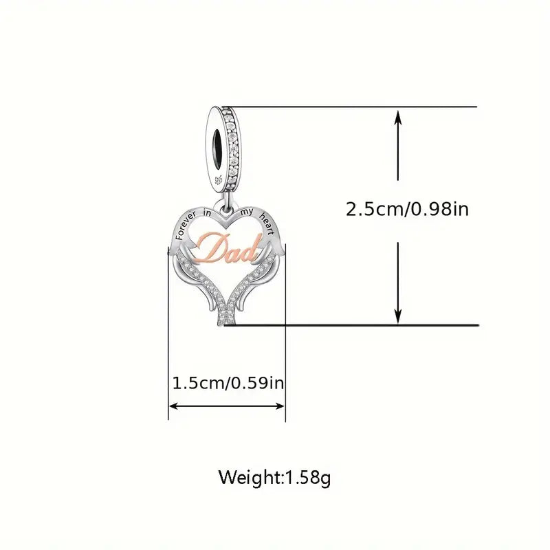 S925 "Dad" Charm