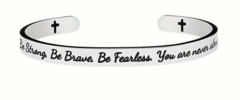 Stainless Steel Faith Cuff Bracelets