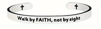 Stainless Steel Faith Cuff Bracelets