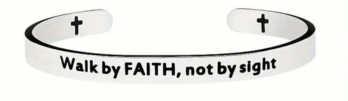 Stainless Steel Faith Cuff Bracelets