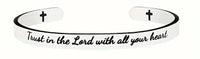 Stainless Steel Faith Cuff Bracelets