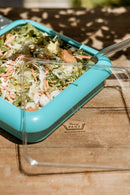 Square Set - 8x8 Pan Frame w/ Lid & Serving Spoon - Aqua