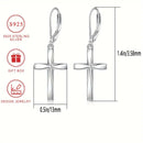 Sterling Silver Cross Earrings