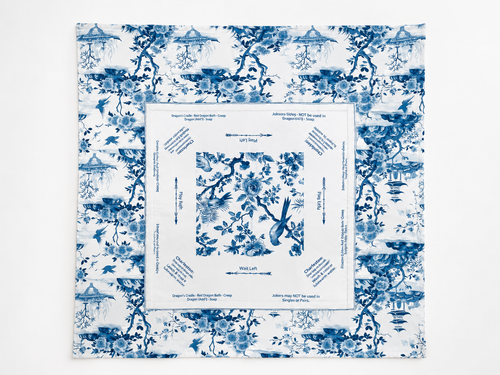 Blue Table Cloth Mahjong Mat 54x54