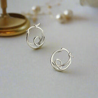 Sterling Silver Twisted Knot Earrings