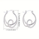 Sterling Silver Twisted Knot Earrings
