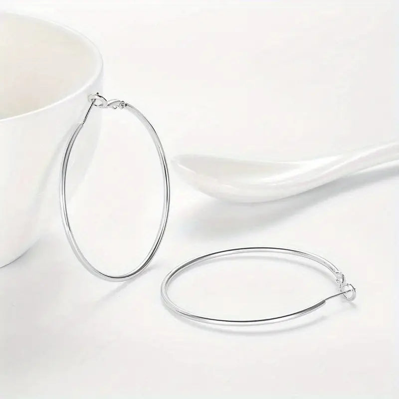 S925 Hoop Earrings