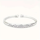Sterling Silver Floral Cuff Bracelet