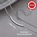 Sterling Silver Smile Bar Necklace