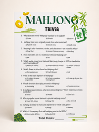Mahjong Trivia