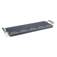 Black Washed Wood with Metal inlay Charcuterie