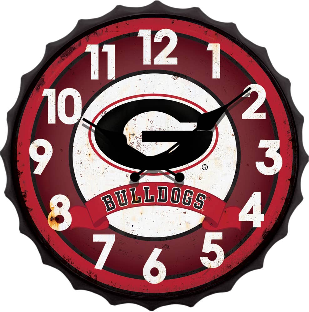 Georgia Bottle Cap Clock
