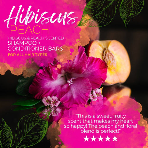 Hibiscus Peach Conditioner Bar