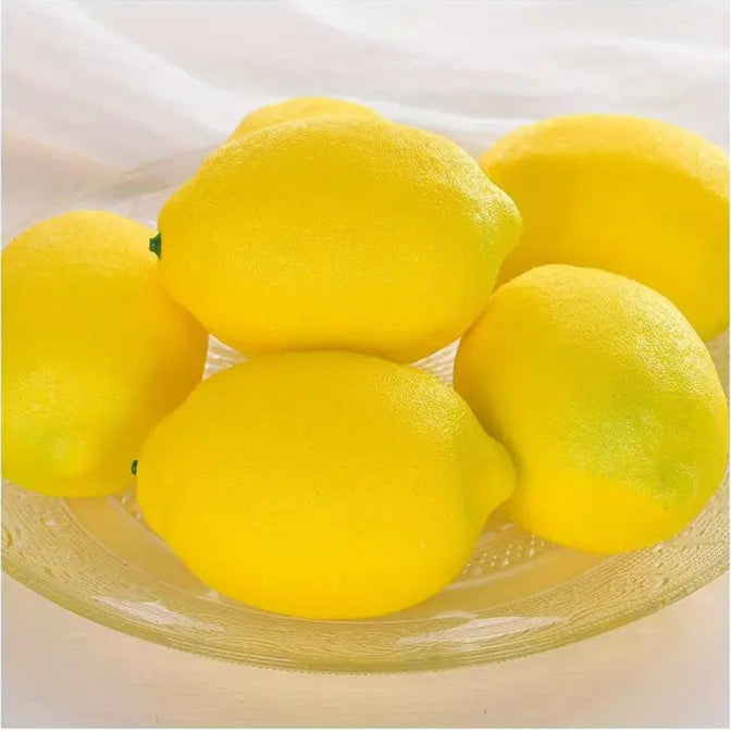 Faux Lemons, set of 4