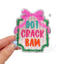 Dot Crack Bam Mahjong Sequins Patch - Small