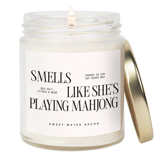 *NEW* Smells Like She's Playing Mahjong 9 oz Soy Candle
