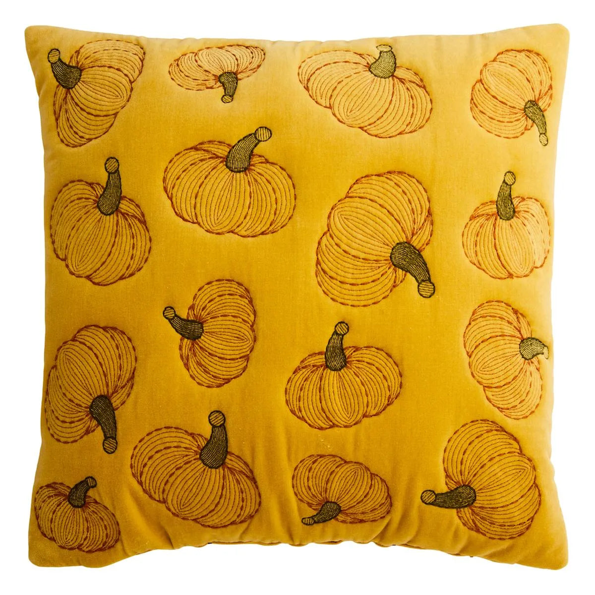 Yellow Pumpkins Pillow