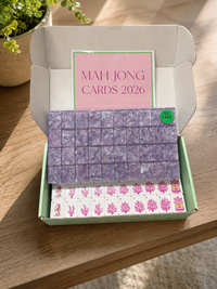 Lavender Sea Themed Mahjong Tiles