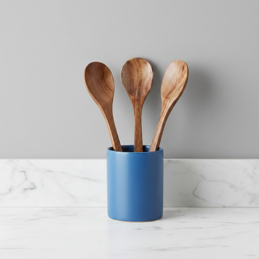 Artisan Wood 12 in Natural Acacia Wood Utensil Set of 3